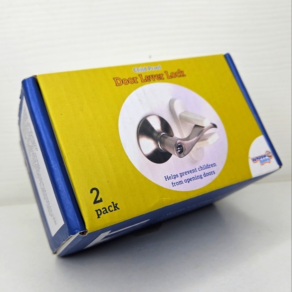 Wappa Baby Child Kitty Safety Proof Door Lever Handle Locks 2pack Homecore Safe